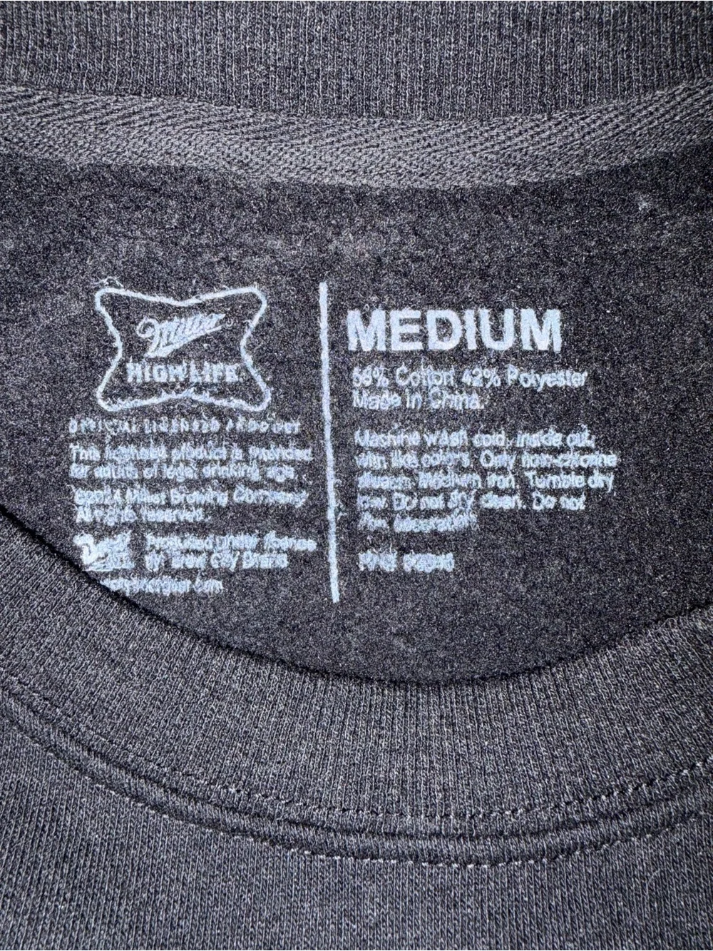 Black Miller High Life Racing Crewneck